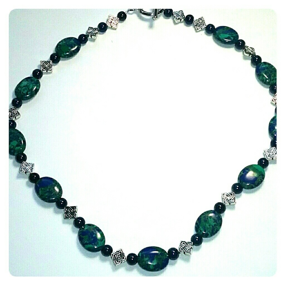 Blue and Green Necklace